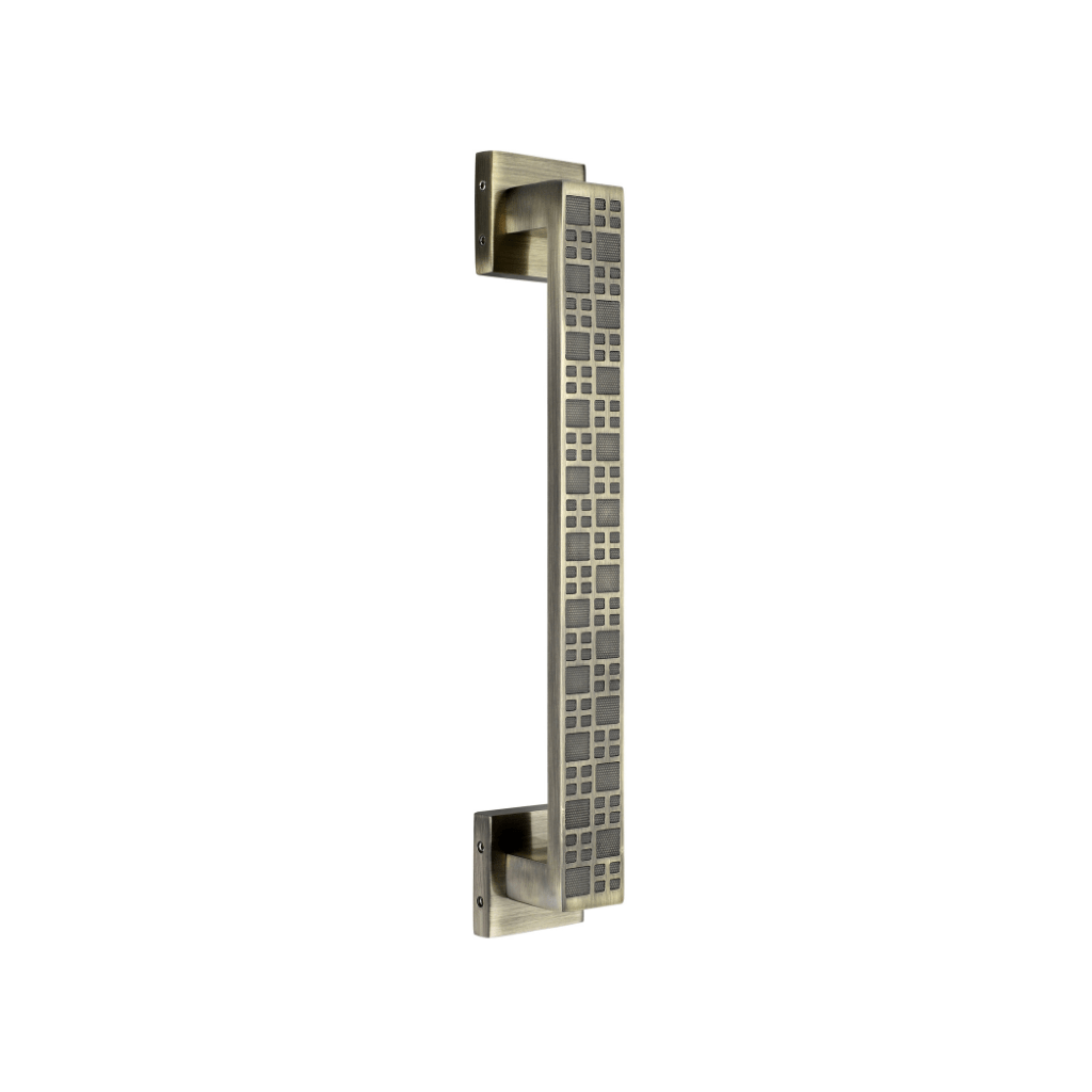 "Sleek aluminum concealed pull handles for contemporary interior design solutions."