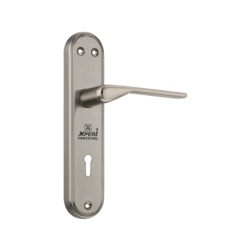 "Stainless steel mortice handles: durable and stylish door hardware solutions."