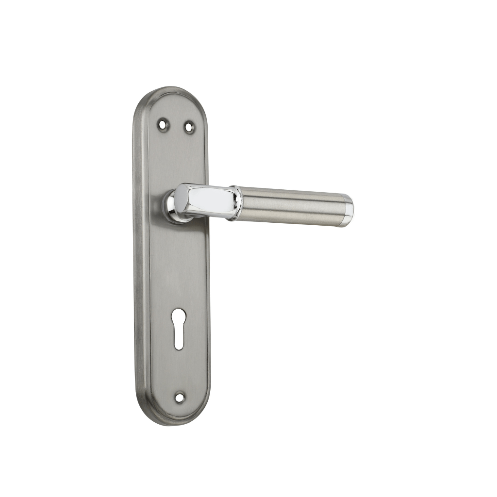"Stainless steel mortice handles: durable and stylish door hardware solutions."